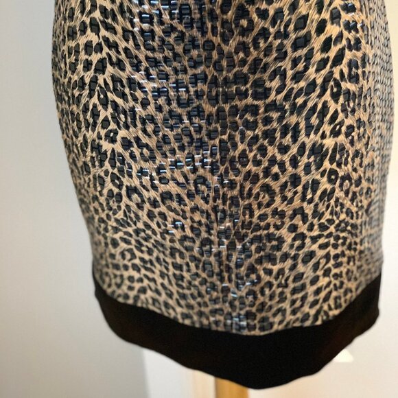 NWOT Cache Dress, Sexy Animal Print, Size 6 - Picture 7 of 8